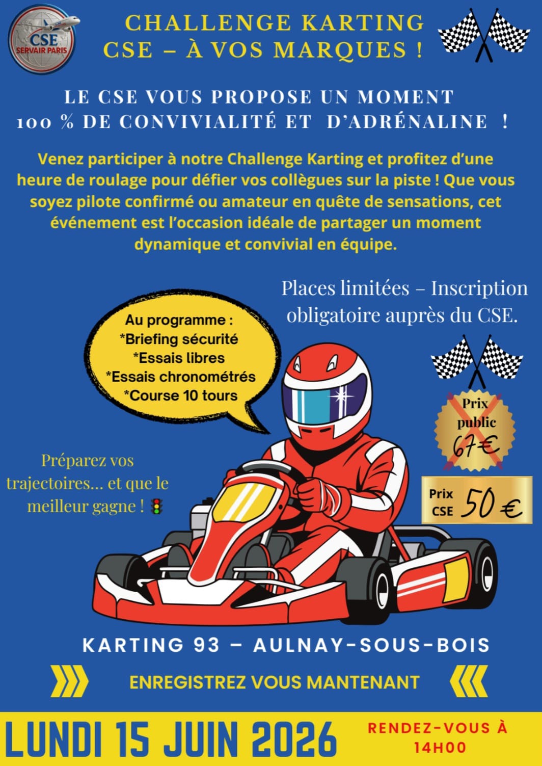 🏎️ Soleil, Adrénaline et Vitesse : Notre Challenge Karting au Top ! ☀️
